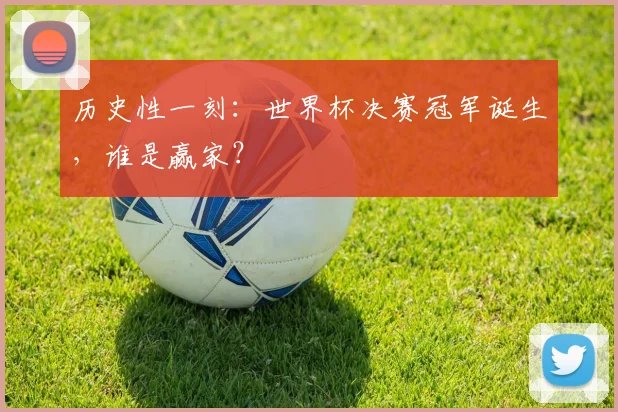 历史性一刻：世界杯决赛冠军诞生，谁是赢家？