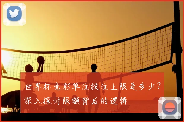 世界杯竞彩单注投注上限是多少？深入探讨限额背后的逻辑