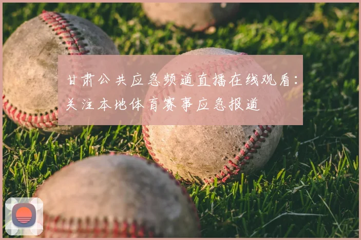 甘肃公共应急频道直播在线观看：关注本地体育赛事应急报道